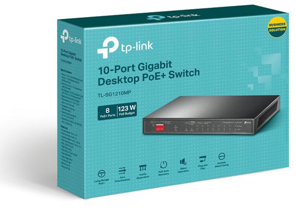 Tp-link tl-sg1210mp tl-sg1210mp 10-port gb switch 8-port poe+ - Tp-link-tl-sg1210mp-6935364052683