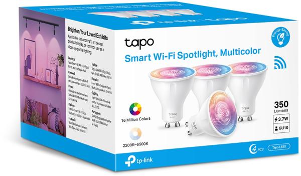 Tp-link tapol630(4-pack) tapo l630(4-pack) smart wifi spotlight dimmable - Tp-link-tapo-l6304-pack-4897098685716