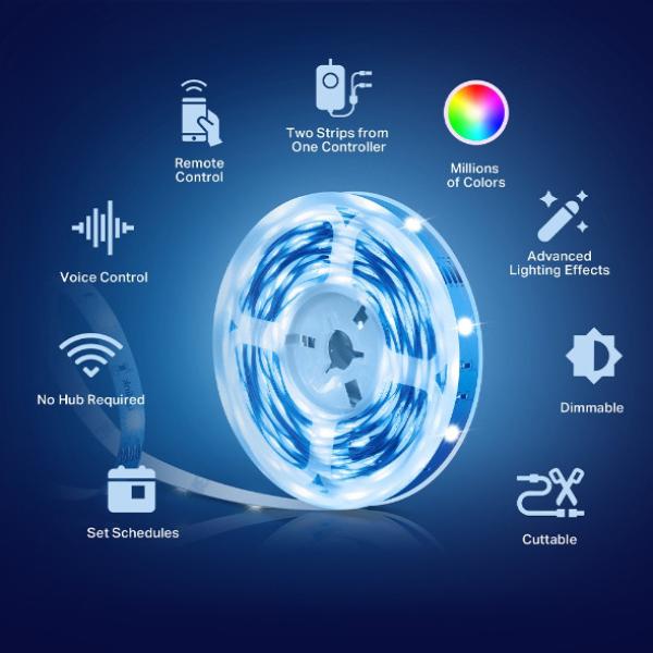 Tp-link smart light strip 5m tapo l900-10 wifi, dimmbar, mulitcolor - Tp-link-tapo-l900-10-4897098681329-04.jpg