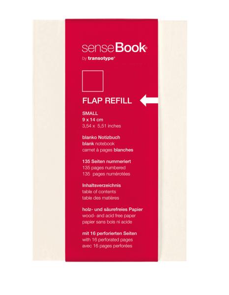Transotype sensebook flap refill a6 75510601 liniert, s, 135 seiten beige - Transotype-75510601-8716329071462