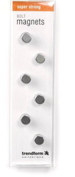 Trendform magnete bolt ca2008 silber 6 stück - Trendform-ca2008-7640161861077