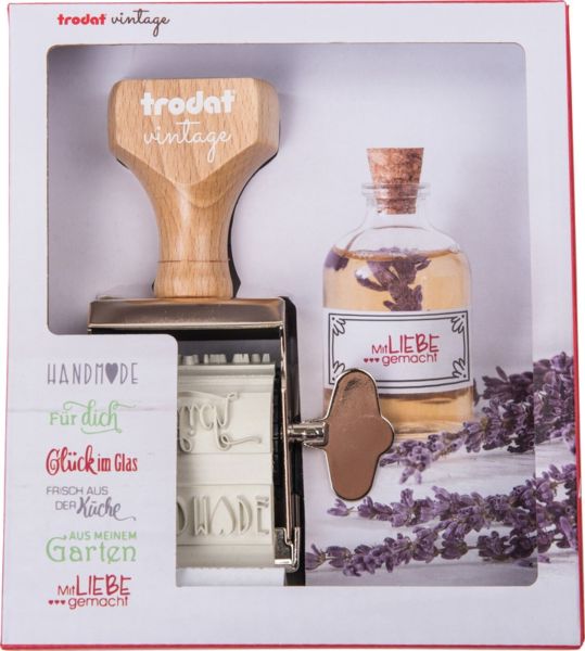 Trodat vintage stempel 158076 selbstgemachtes, 3-farbig - Trodat-158076-9010035580768