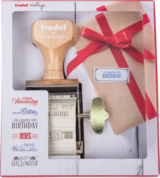 Trodat vintage stempel 158077 besondere anlässe, 3-farbig - Trodat-158077-9010035580775
