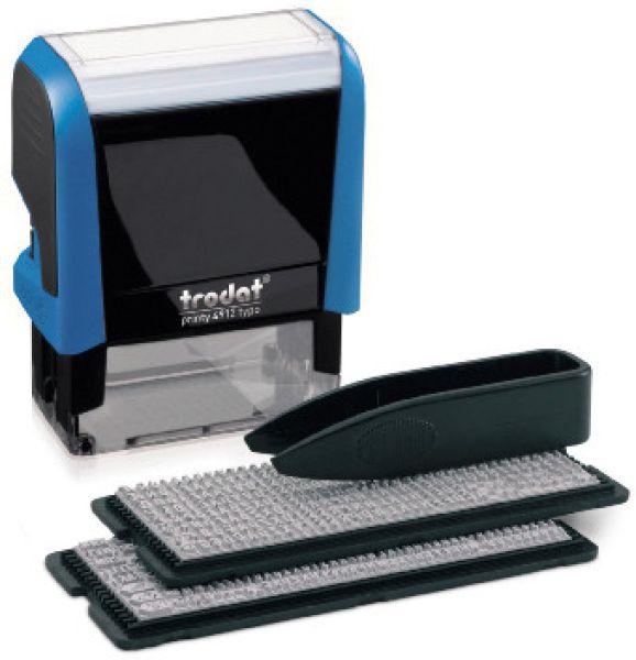Trodat stempel typomatic 4912typo blau/schwarz 3mm - Trodat-4912typo-9008056431459