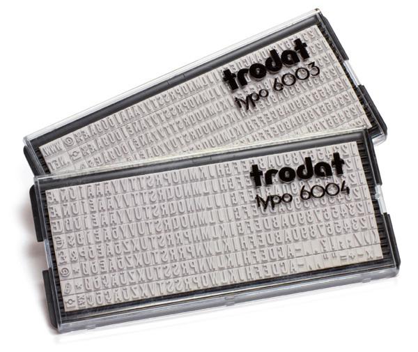 Trodat buchstaben typo 6003 1 set, 3mm - Trodat-6003-0092399607878