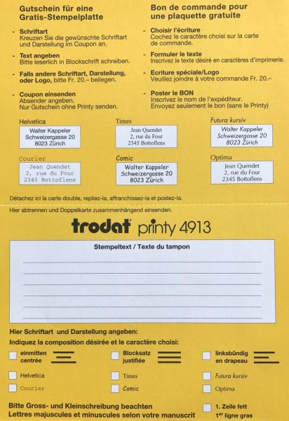 Trodat ersatzgutscheine tp114993 für 4913s - Trodat-tp114993-0092399430070