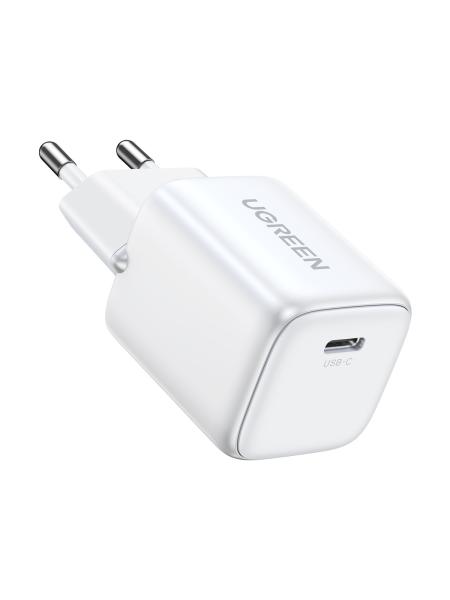 Ugreen usb c wallcharger nexode 15324 mini,20w,pd gan,white - Ugreen-15324-6941876213245