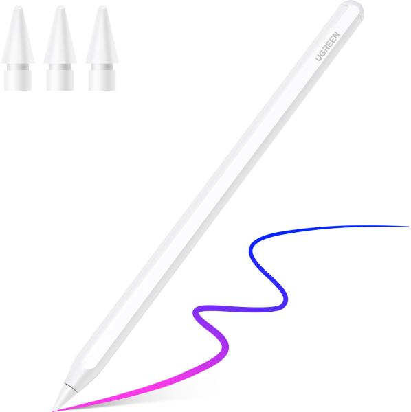 Ugreen smart stylus pen for ipad 15910 magnetic charging, white - Ugreen-15910-6941876219100-02.jpg