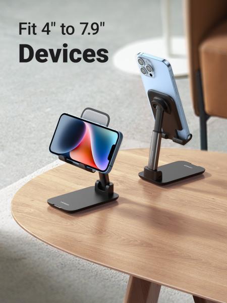 Ugreen multiangle phone desktop 20435 stand, foldable, black - Ugreen-20435-6957303824359-05.jpg