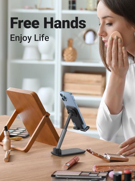 Ugreen multiangle phone desktop 20435 stand, foldable, black - Ugreen-20435-6957303824359-09.jpg