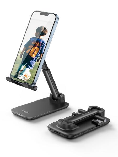 Ugreen multiangle phone desktop 20435 stand, foldable, black - Ugreen-20435-6957303824359