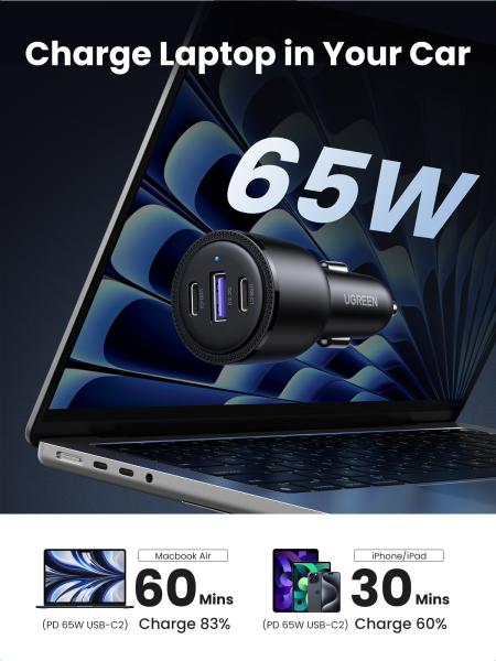 Ugreen fast car charger 69w 20467 2xusb-c pd+usb-a - Ugreen-20467-6957303824670-04.jpg