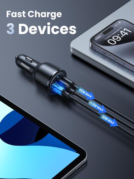 Ugreen fast car charger 69w 20467 2xusb-c pd+usb-a - Ugreen-20467-6957303824670-05.jpg
