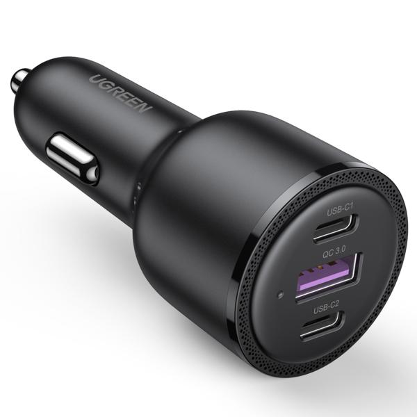Ugreen fast car charger 69w 20467 2xusb-c pd+usb-a - Ugreen-20467-6957303824670