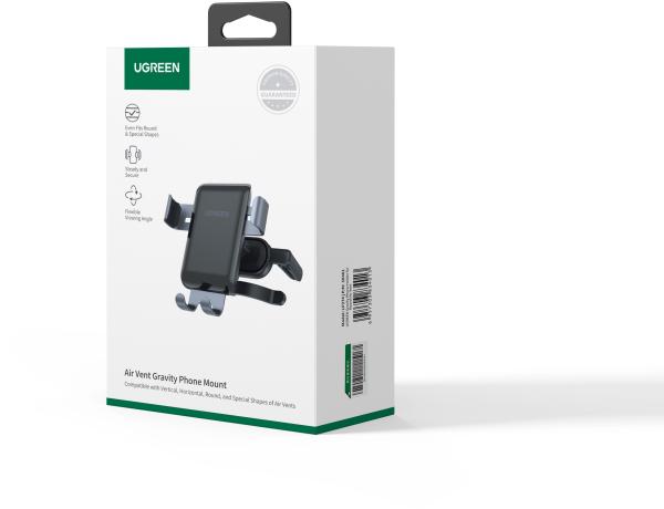 Ugreen round air vent gravity 30401 phone holder, black - Ugreen-30401-6957303834013-03.jpg