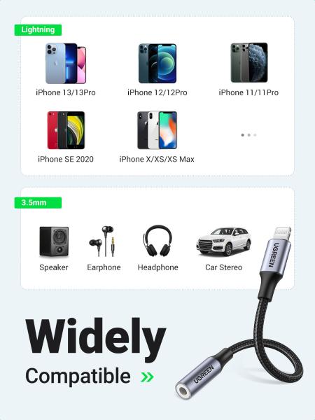 Ugreen lightning to 3.5mm headphone 30756 jack adapter 10cm, grey - Ugreen-30756-6957303837564-07.jpg