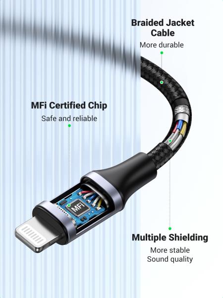 Ugreen lightning to 3.5mm headphone 30756 jack adapter 10cm, grey - Ugreen-30756-6957303837564-08.jpg