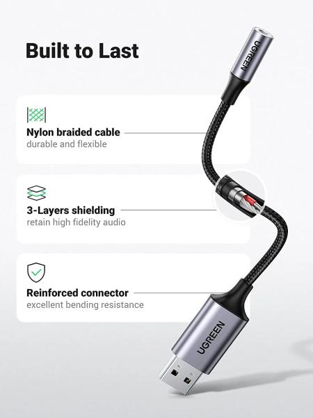 Ugreen audio adapter usb 2.0,3.5mm 30757 bb aluminum alloy 25cm,grey - Ugreen-30757-bb-6957303837571-02.jpg