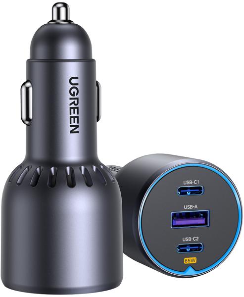 Ugreen fast car charger 75w 3-port 35024 2x usb-c, 1x usb-a - Ugreen-35024-6941876230242