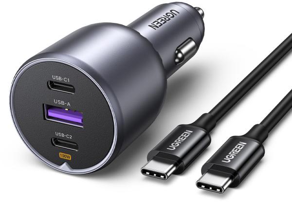 Ugreen fast car charger 130w 3-port 35025 2x usb-c, 1x usb-a - Ugreen-35025-6941876230259-03.jpg