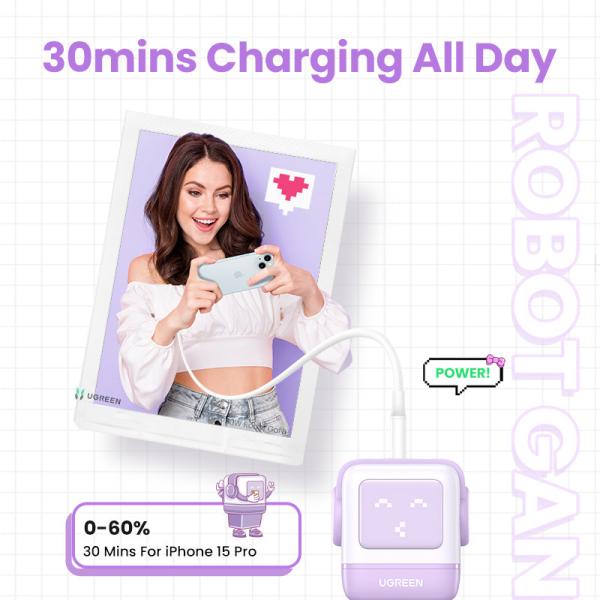 Ugreen nexode rg 65w 3-port gan 35291 2x usb-c,1xusb-a, purple - Ugreen-35291-6941876232918-03.jpg