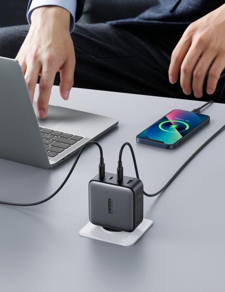 Ugreen usb wallcharger nexode 100w 40747 4-port,pd,gan,grey - Ugreen-40747-6957303847471-03.jpg