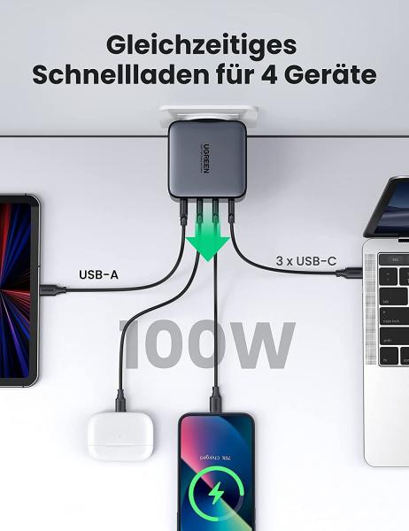 Ugreen usb wallcharger nexode 100w 40747 4-port,pd,gan,grey - Ugreen-40747-6957303847471-09.jpg