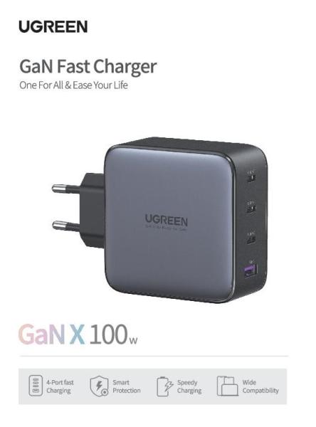 Ugreen usb wallcharger nexode 100w 40747 4-port,pd,gan,grey - Ugreen-40747-6957303847471-10.jpg