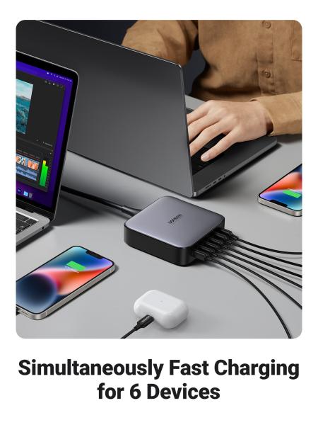 Ugreen usb desktopcharger nexode 40914 200w,2xusb-a+4xusb-c gan,bl. - Ugreen-40914-6957303849147-04.jpg