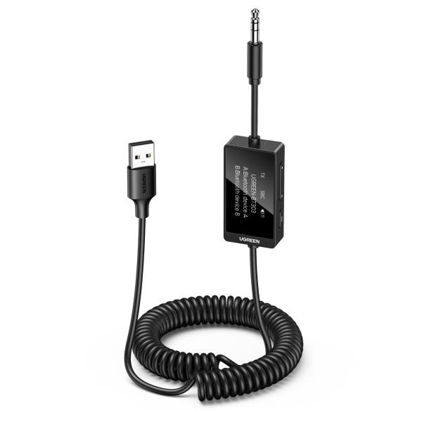 Ugreen audio receiver & transmitter 45236 bluetooth, black - Ugreen-45236-6941876242368