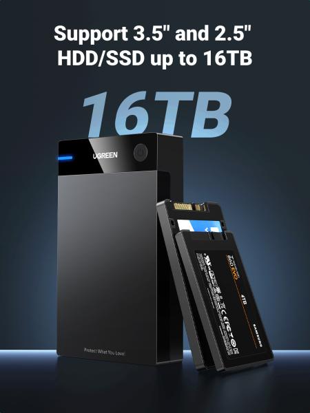 Ugreen sata hard driver enclosure 50422 usb 3.0 b to 3.5,2.5 (bb) - Ugreen-50422-6957303854226-03.jpg