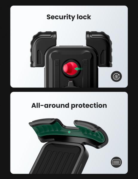 Ugreen bike phone mount 60548 black, (bb) - Ugreen-60548-6957303865482-06.jpg