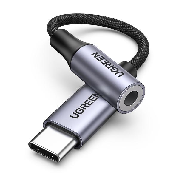 Ugreen cable usb-c to 3.5mm m/f 80154 alu shell with braided 10cm - Ugreen-80154-6957303881543-03.jpg