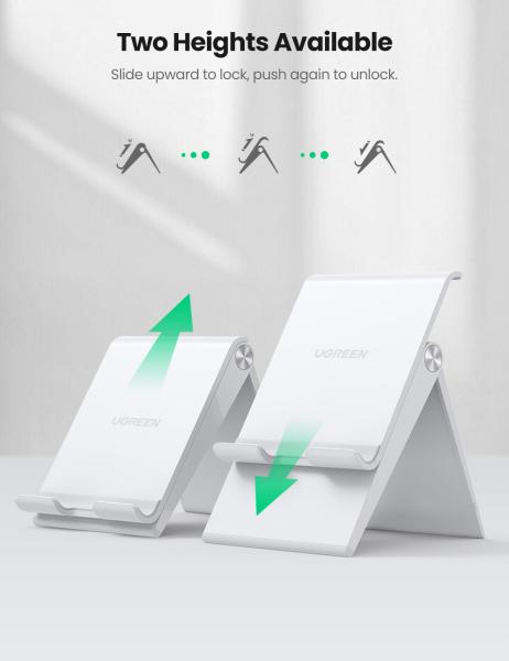 Ugreen multi-angle phone stand 80704 height adjustable,white - Ugreen-80704-6957303887040-09.jpg