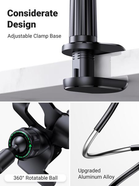 Ugreen multifunction phone clipstand 80906 90cm, black - Ugreen-80906-6957303889068-05.jpg
