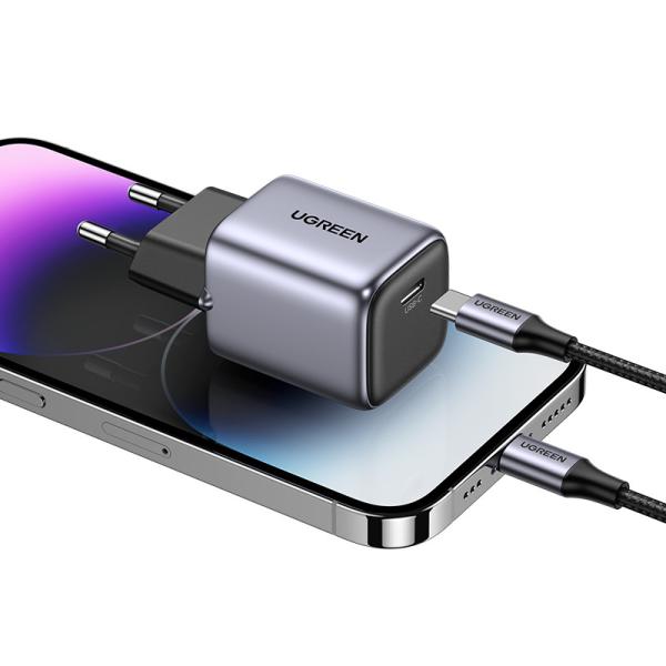 Ugreen usb c wallcharger nexode 90664 mini,20w,pd gan, black - Ugreen-90664-6957303896646-02.jpg
