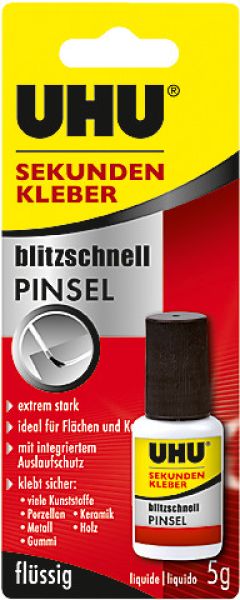 Uhu sekundenkleber pinsel 45545 5g - Uhu-45545-4026700455458