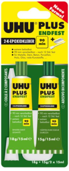 Uhu plus endfest 45670 2x15ml - Uhu-45670-4026700456707
