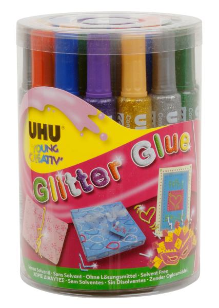 Uhu glitter glue dose 76 24 stück - Uhu-76-4026700390513