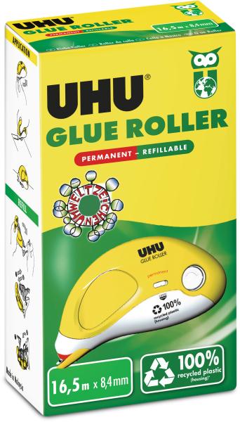Uhu kleberoller perm. refillable 990345 transparent - Uhu-990345-4026700354157