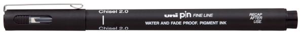 Uni-ball fineliner pin 2.0 mm 10.1.1022 black - Uni-ball-1011022-4902778270981