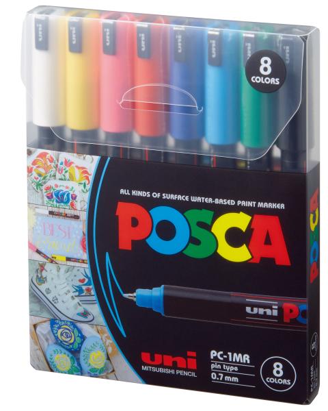 Uni-ball fineliner posca 0.7mm pc-1mr 8c 8 farben ass. - Uni-ball-pc-1mr-8c-4902778246061-02.jpg