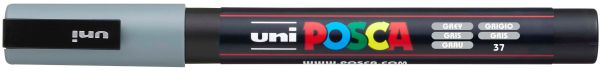 Uni-ball posca marker 0,9-1,3mm pc-3m grey grau, rundspitze - Uni-ball-pc-3m-grey-4902778915905