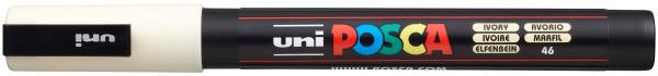 Uni-ball posca marker 0,9-1,3mm pc-3m ivory elfenbein, rundspitze - Uni-ball-pc-3m-ivory-4902778123676