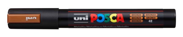 Uni-ball posca marker 1,8-2,5mm pc-5m bronze bronze, rundspitze - Uni-ball-pc-5m-bronze-4902778113547