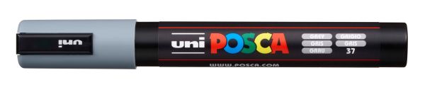 Uni-ball posca marker 1,8-2,5mm pc-5m grey grau, rundspitze - Uni-ball-pc-5m-grey-4902778916247