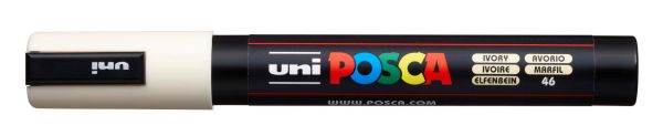 Uni-ball posca marker 1,8-2,5mm pc-5m ivory elfenbein, rundspitze - Uni-ball-pc-5m-ivory-4902778107454