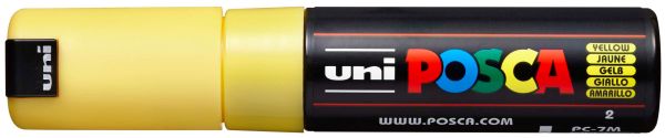 Uni-ball posca marker 4.5-5.5mm pc-7m yellow gelb, rundspitze - Uni-ball-pc-7m-yellow-4902778228265
