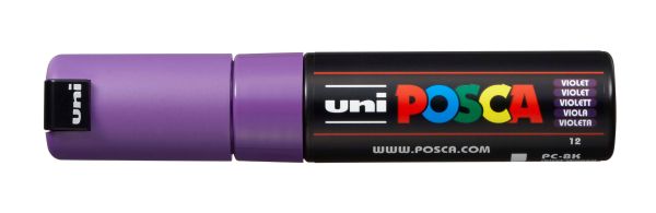Uni-ball posca marker 8mm pc-8k violet violett, keilspitze - Uni-ball-pc-8k-violet-4902778916520