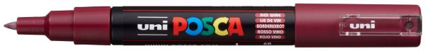 Uni-ball posca marker 7mm pc1m red win bordeaux - Uni-ball-pc1m-red-win-4902778167823